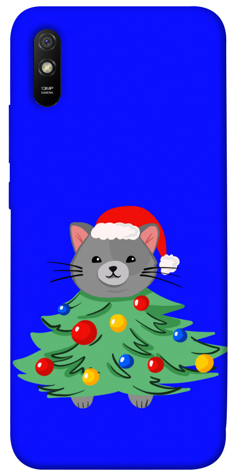 Чохол Новорічний котик для Xiaomi Redmi 9A