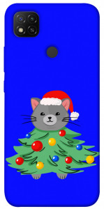 Чехол Новорічний котик для Xiaomi Redmi 9C