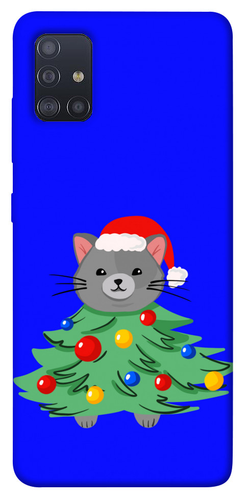 Чехол Новорічний котик для Galaxy M51