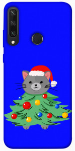 Чохол Новорічний котик для Huawei Y6p