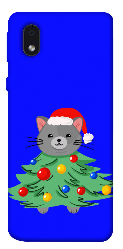 Чохол Новорічний котик для Galaxy M01 Core