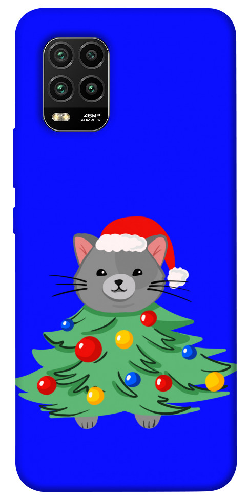 Чохол Новорічний котик для Xiaomi Mi 10 Lite