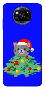 Чохол Новорічний котик для Xiaomi Poco X3 NFC
