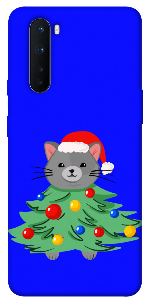 Чохол Новорічний котик для OnePlus Nord