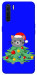 Чохол Новорічний котик для Oppo A91