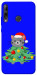 Чехол Новорічний котик для Huawei P40 Lite E