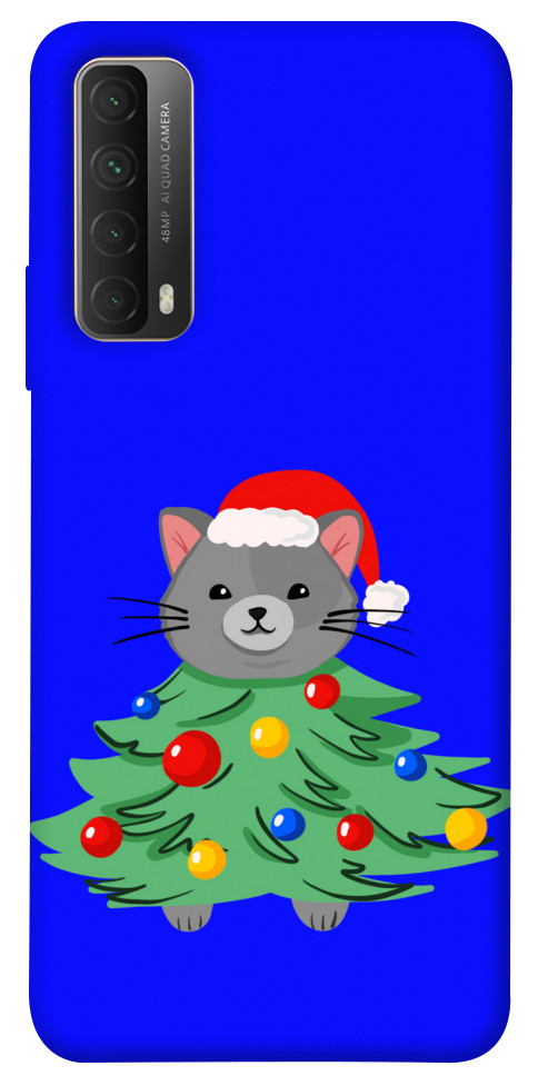 Чехол Новорічний котик для Huawei P Smart (2021)