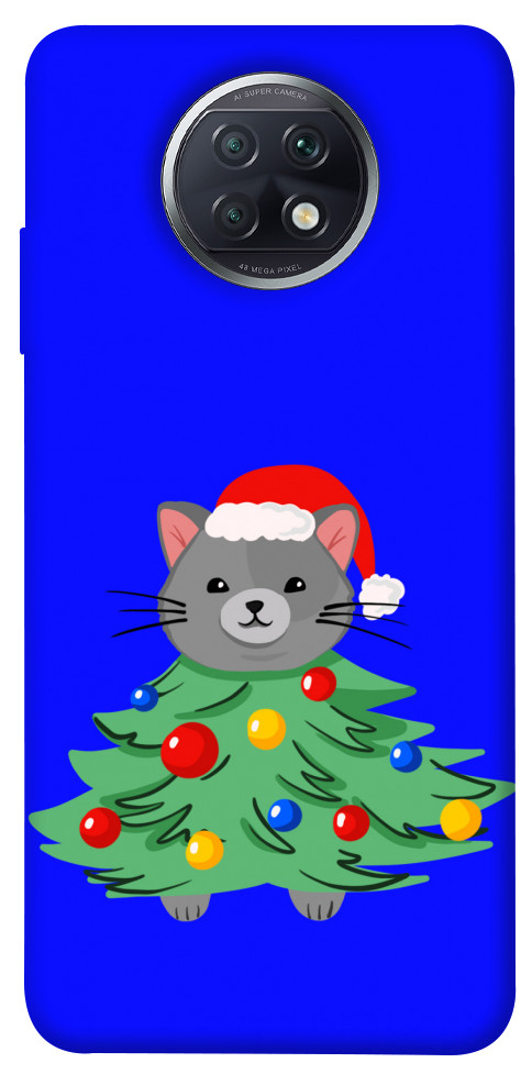 Чохол Новорічний котик для Xiaomi Redmi Note 9T