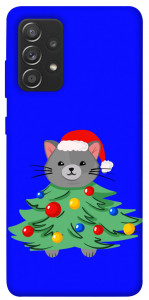 Чохол Новорічний котик для Galaxy A72 4G