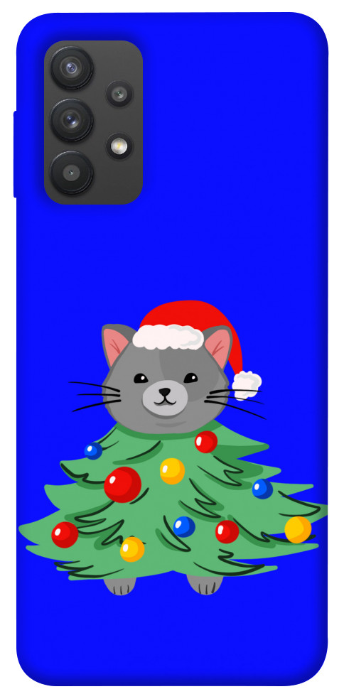 Чохол Новорічний котик для Galaxy A32 4G