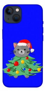 Чехол Новорічний котик для iPhone 13