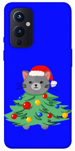 Чехол Новорічний котик для OnePlus 9