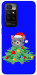 Чохол Новорічний котик для Xiaomi Redmi 10