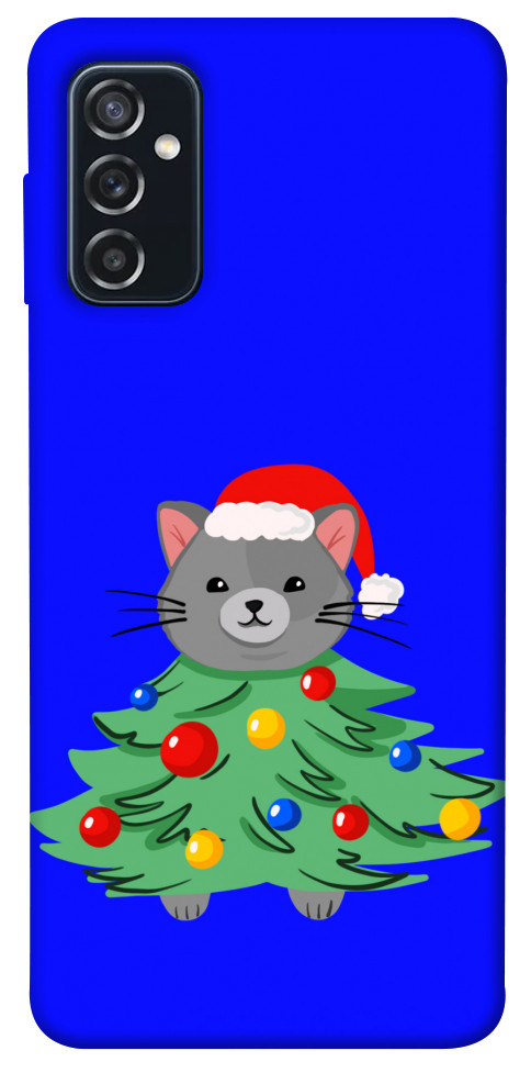 Чехол Новорічний котик для Galaxy M52