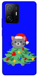 Чехол Новорічний котик для Xiaomi 11T