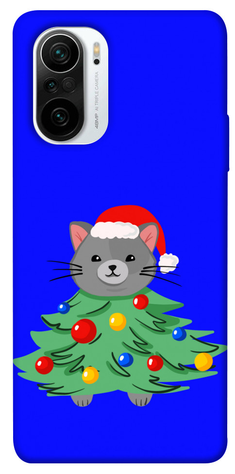 Чехол Новорічний котик для Xiaomi Redmi K40