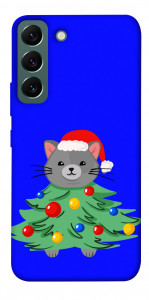 Чохол Новорічний котик для Galaxy S22