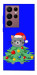 Чохол Новорічний котик для Galaxy S22 Ultra
