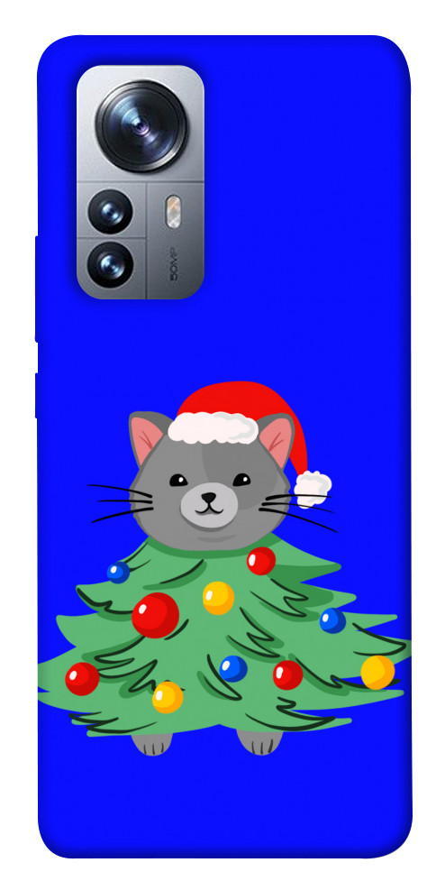 Чохол Новорічний котик для Xiaomi 12