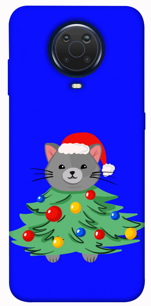 Чехол Новорічний котик для Nokia G10