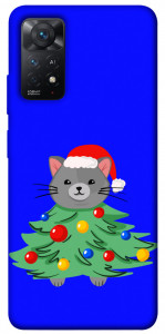 Чохол Новорічний котик для Xiaomi Redmi Note 11 Pro