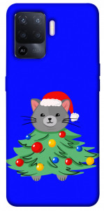 Чохол Новорічний котик для Oppo A94