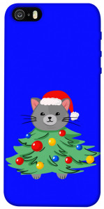Чехол Новорічний котик для iPhone 5