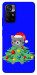 Чохол Новорічний котик для Xiaomi Redmi 10 5G