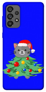 Чохол Новорічний котик для Galaxy A73 5G