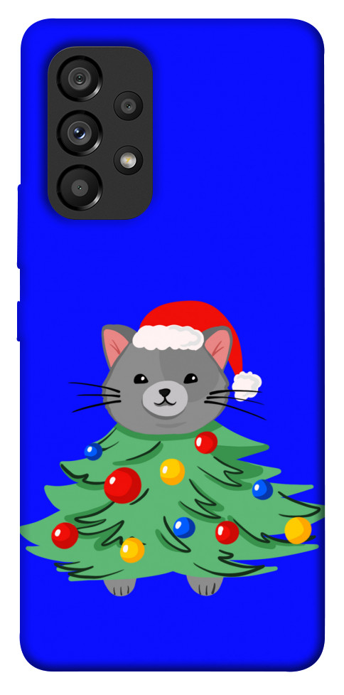 Чехол Новорічний котик для Galaxy A53