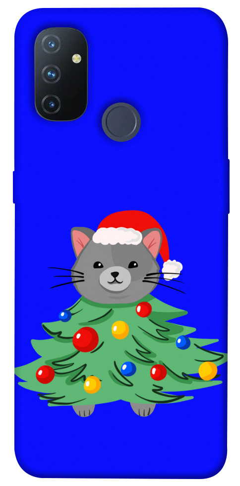 Чехол Новорічний котик для OnePlus Nord N100