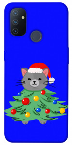 Чехол Новорічний котик для OnePlus Nord N100