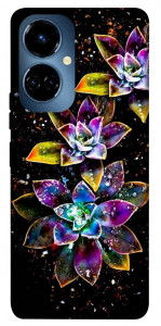 Чехол Flowers on black для TECNO Camon 19 (CI6n)