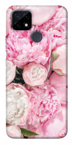 Чехол Pink peonies для Realme C21Y