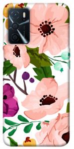 Чехол Акварельные цветы для Oppo A54s