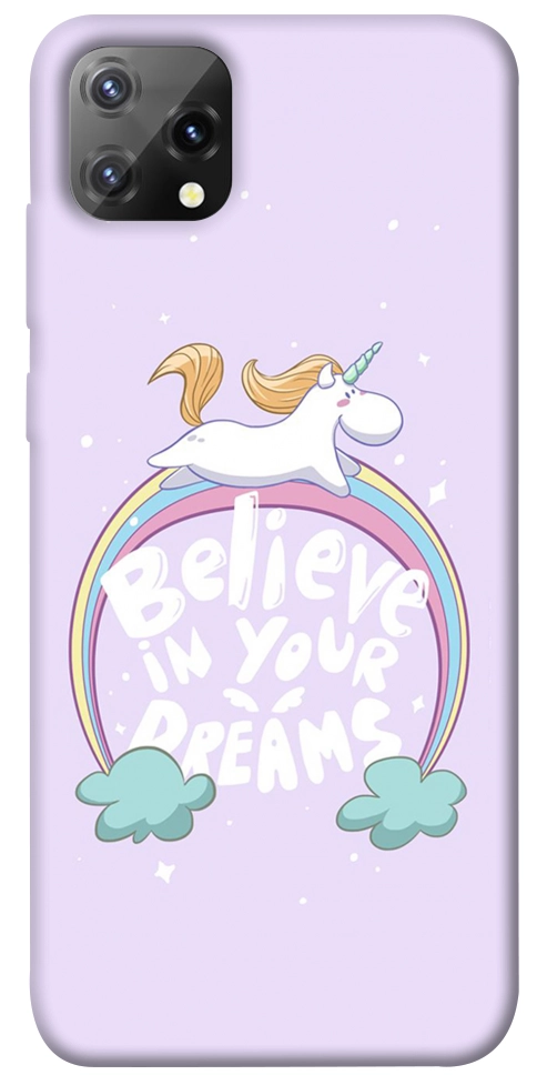 Чохол Believe in your dreams unicorn для Blackview A55