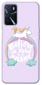 Чохол Believe in your dreams unicorn для Oppo A54s