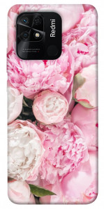 Чехол Pink peonies для Xiaomi Redmi 10C