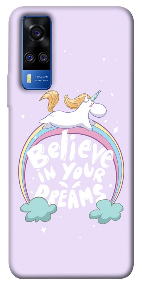 Чехол Believe in your dreams unicorn для Vivo Y51a