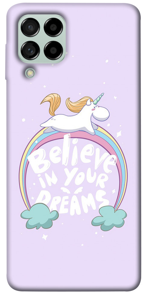 Чохол Believe in your dreams unicorn для Galaxy M53