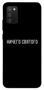 Чехол Ничего святого black для Galaxy A02s