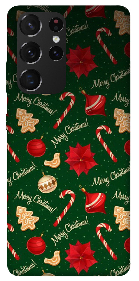 Чохол Merry Christmas для Galaxy S21 Ultra