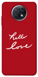 Чехол Hello love для Xiaomi Redmi Note 9T