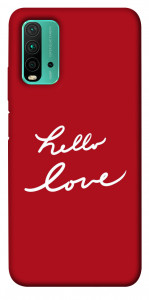 Чехол Hello love для Xiaomi Redmi 9T