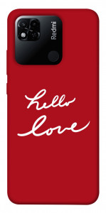 Чехол Hello love для Xiaomi Redmi 10A