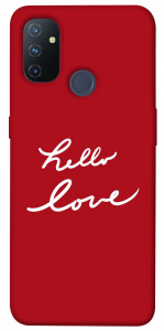 Чехол Hello love для OnePlus Nord N100
