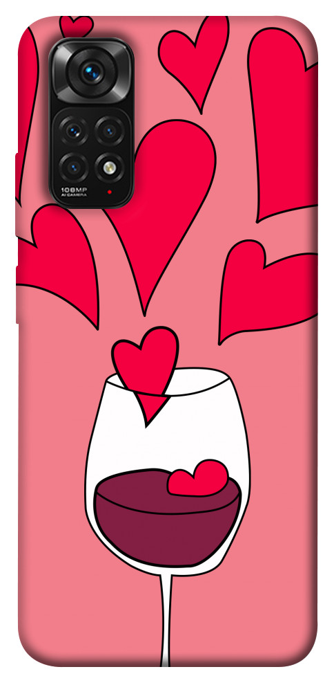 Чехол Бокал вина для Xiaomi Redmi Note 11 (Global)