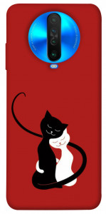 Чохол Закохані коти для Xiaomi Poco X2