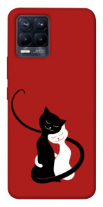 Чехол Влюбленные коты для Realme 8