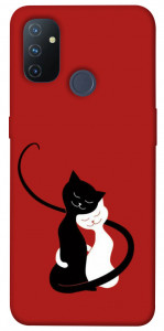 Чехол Влюбленные коты для OnePlus Nord N100